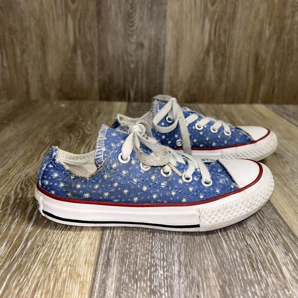 Converse Shoes - Converse Chuck Taylor Shoes 660714F Double Tongue Blue Polka Dot Youth Size 11